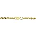 Kooljewelry 14k Yellow Gold Filled 3.2mm Rope Chain Necklace (16, 18, 20, 22, 24, 26, 30 or 36 inch)
