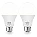 Smart Light Bulbs, LOHAS A21 LED WiFi Light Bulbs Compatible with Alexa Google Home Assistant, Dimmable Daylight 5000K E26 10W Equivalent 75W, No Hub Required App&Voice Controlled, 980LM 2Pack
