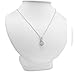 Created Opal and Diamond Pendant Necklace for Women in Sterling silver on an 18 inch Sterling Silver Chain