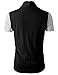 H2H Men's Shawl Collar Sleeveless Cardigan with No Button Black US L/Asia XL (KMOCASL01)
