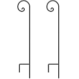 Set of 2 Shepherd Hook 65in Tall 1/2in Thick Hummingbird Bird Feeder Pole Garden Hanging Plants Basket Hanger Pathway Light Solar Lantern Mason Jar Wind Chime Wedding Metal Rust Resistant Heavy Duty
