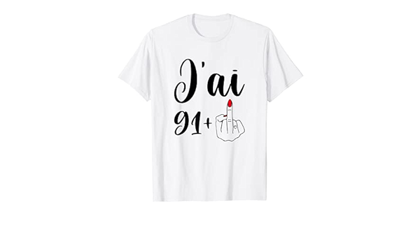 Amazon Com 92 Ans Anniversaire Cadeau Femme Humour T Shirt Clothing Shoes Jewelry