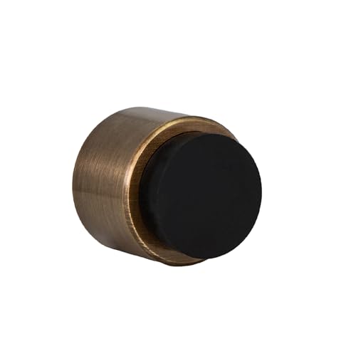 Brass Aged Leather - Black Rubber