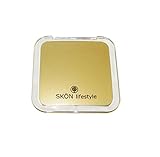 SKÖN lifestyle - Missy 15X/1X Personal Compact Mirror - Powerful 15X magnification and traditional 1X mirror, Full 180 degree opening, Effortless magnetic open and close - Metallic Gold