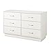 South Shore Logik Collection Double Dresser, Pure White