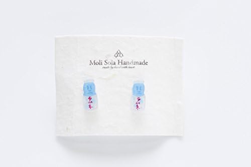 Handmade Shrink Plastic Ramune Soda Drink Earrings Small Cute Tiny