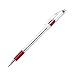 Pentel BK90B R.S.V.P. Stick Ballpoint Pen, .7mm, Trans Barrel, Red Ink, Dozen