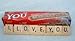 Scrabble Design I Love You Plaque on Wooden Game Tray