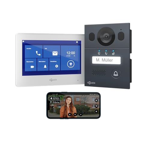 Goliath Video Door Phone [Monitor 7"] Automatic Door Phone with Camera – Video Door Phone with Camera – Video Intercom – Weather and Vandalism Resistant – Recessed