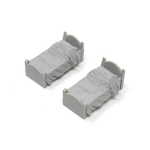 Arctic 3D 2 Pack Bed Miniature Model Set 28mm for Dungeons & Dragons, Pathfinder, RPG, Wargaming, Tabletop, Terrain, Dwarven Forge (Made)