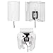 Safety Innovations Twin Door Babyproof Outlet Cover Box for Babyproofing Outlets - More Interior Space for Extra Large Electrical Plugs and Adapters - Easy to Install - Easy to Use, (1-Pack) primary