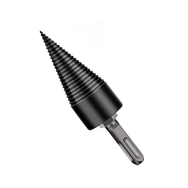 Brennholzbohrer Hochgeschwindigkeits Spiralbohrer Holzbohrer Stufenbohrer Sechskantschaft-Holzspalter Holzspalter Schraube Kegel Holzbohrer Holzspaltkeil Klein Quadratischer Griff 1 Stück (32mm)