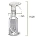 HARRIS Professional Empty Spray Bottles Value Pack 16oz (3-Pack) with Funnel for Cleaning Solutions, Clear Finish and Leak Proof