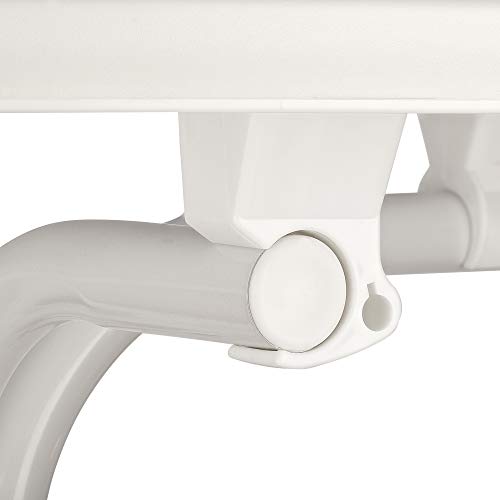 BeFair Stehtisch klappbar Ø 70 cm Weiss Nico - Bistrotisch Rund mit 4 Haken für Jacken oder Taschen – Bild 7