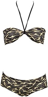 Giada Forte Womens Night Multi Bird Print Texutred Bikini Swimsuit 2