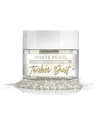 BAKELL Pearl White Edible Glitter, 5 Gram | TINKER DUST Edible Glitter | KOSHER Certified | 100% Edible Glitter | Cakes, Cupcakes, Cake Pops, Drinks, Dessert Vegan Glitter & Dusts