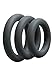 Doc Johnson OptiMALE - Thick 3 C-Ring Set - Stretchy Silicone - Slate