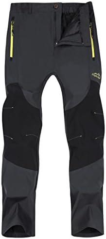 Women's Outdoor Windproof Fleece Lined Hiking Pants Waterproof Snow Ski Pants