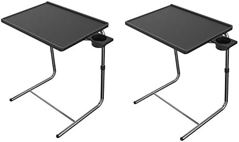 Catrimown Folding Tv Tray Table And Cup Holder With 6 Height And Angle Adjustments The Original Tv Tray End Table Black Tv Trays Home Kitchen Femsa Com