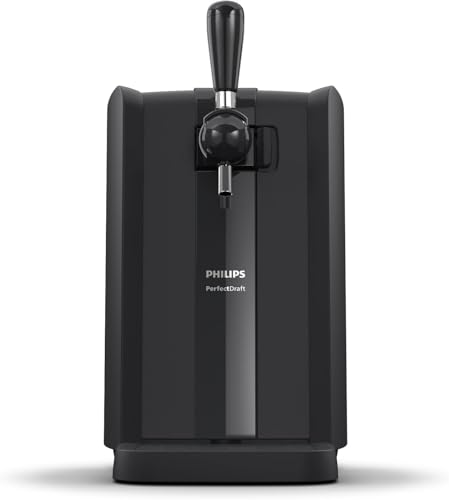 Philips PerfectDraft Bierzapfanlage für zu Hause, 6 l, Frisches, 3° Grad Kaltes Bier für 30 Tage mit LED-Anzeigen (HD3760/90)