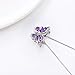 Aurora Tears 925 Sterling Silver Butterfly Necklace,Women Butterflies February-Amethyst Birthstone Pendant Necklace for Birthday Wedding Gift