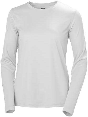 Donna W HH Tech Crew LS 2.0, Grigio Nebbia, M