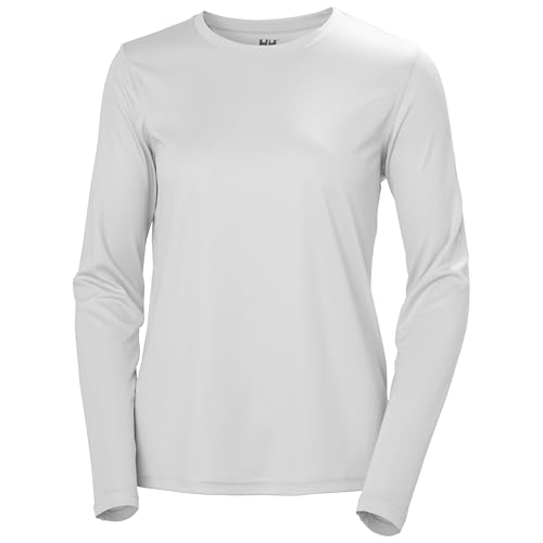 Mujeres W HH Tech Crew LS 2.0, Gris Niebla, M
