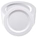 I00000 50Pcs White Plastic Dinner Plates 10.25 Inch, Premium Disposable Party Plates, Safe and Reusable, Heavy Duty Plastic Plates Perfect for Wedding & Party