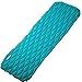 Naturalife Easy-Inflating Sleeping Pad for Camping, Backpacking & Hiking, Blue-Green Top and Black Bottom
