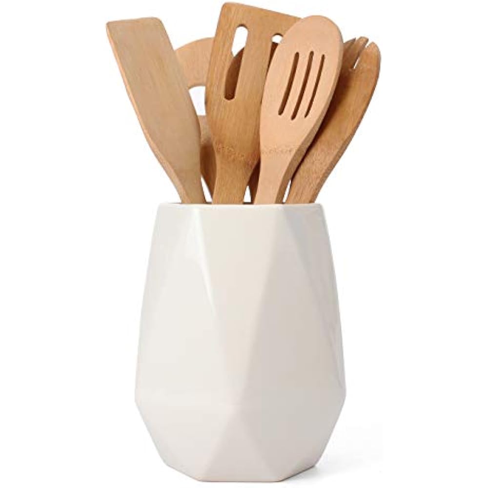 Utensil Organizers Ceramic Holder Kitchen Crock Caddy/Container
