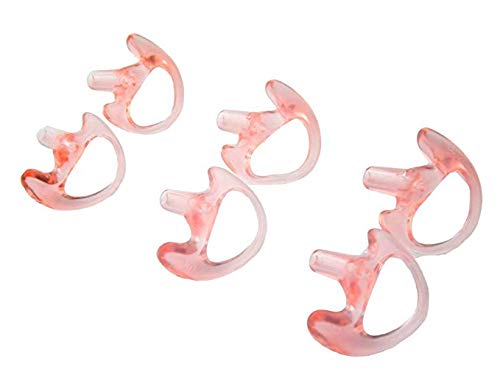 Aweek® 3Pcs Universal Replacement Soft Silicone Gel Earplug Earbuds Ear Plugs For Two Way Radio Headset Air Acoustic Earpiece Headset Walkie Talkie Earpiece UV-5R UV-B6 BF-888S UV- B6 UV-B5(Small, Middle and Big)