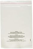 Uline Clear Poly Mailers Plastic Bundle Bags 8" x 10" 1.5 mil Suffocation Warning Bags, 100 Pack (S-16790)