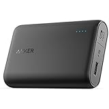 Anker PowerCore 10000 Portable Charger, One of the Smallest and Lightest 10000mAh External Battery, 10000mAh Ultra-Compact High-speed-Charging-Technology Power Bank for iPhone, Samsung Galaxy and More