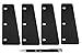 4 Pack Sheet Lifters, Durable Easy Flow I, 55 Gauge, Black, 4 Each, (W364-99) with Bonus AdvantageOP Black and Chrome Retractable Pen