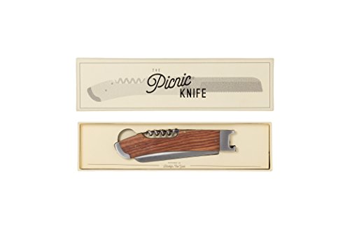 W&P WP-PIC-KNIFE Picnic Knife, Premium Steel, Wine & Bottle Opener, Multi-Purpose Blade, Home Tools, 7 Inch