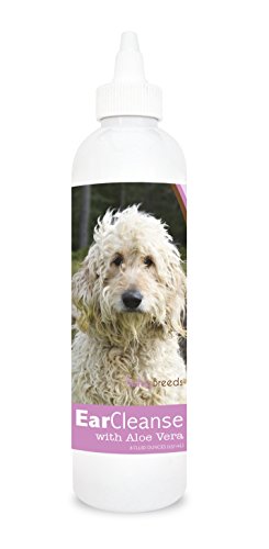 Healthy Breeds Goldendoodle Ear Cleanse with Aloe Vera Sweet Pea and Vanilla 8…