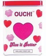 Ouch! Kiss it better plasters in a tin! by Laughing Donkey