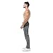 Gerlobal Men's Joggers Sweatpants Workout Running Gym Pants with Zipper Pockets