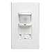 Leviton PR150-1LW 500W, Single Pole, 150 Degrees, 350 sq. ft. Passive Infrared Wall Switch Occupancy Sensor, Residential Grade, White