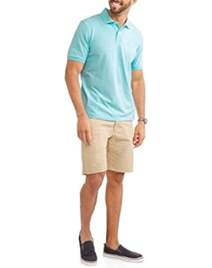 Mens Stretch Pique Short Sleeve Polo Shirt