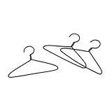 Miniature Wire Clothes Hanger - 2 inches - 3 pieces (12-Pack)