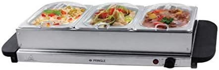 Pingle Buffet Server FW 300 W 1804, 3X2.5 L (Silver)