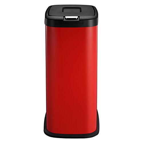 Rubbish Bin Waste Bin By Harima 38l Red Kitchen Bin Trash