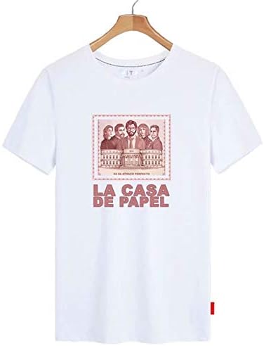 Street Trendy La Casa De Papel T-Shirt Cosplay Costume Printed Tee Fashion Hip Hop Casual Cool T-Shirt Men Women Cash Game Funny Design La Casa De Papel T Shirt