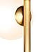 Brightech Sphere 3 LED Floor Lamp– Contemporary Modern Frosted Glass Globe Lamp with Three Lights- Tall Pole Standing Uplight Lamp for Living Room, Den, Office, Bedroom- Bulbs Included- Antique Brass