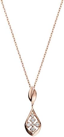 ヴァンドーム青山 日本産 ピンクゴールド Agandi クリスマスフェア K18ピンクゴールド ネックレス ラ ダイヤモンド フラーム