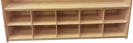ABC Company Cubby Inserts, Natural Wood Tone, 10 Cubby Inserts