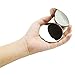 Unbreakable Stainless Steel Round Folding Mirror, Small Cosmetic Makeup Vanity Non Glass Mirror, Cute Non Breakable Pocket Mirror for Kids, Girls, Women.