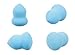 CyberStyle 4pc Pro Beauty Flawless Makeup Blender Foundation Puff Multi Shape Sponges color in radom