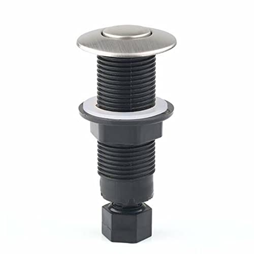 Garbage Disposal Air Switch,Sink Top Stainless Steel Brushed Push Button, for Food Garbage Disposal Replacement of Sink Top Switch for Garbge Disposal,25mm (25mm)